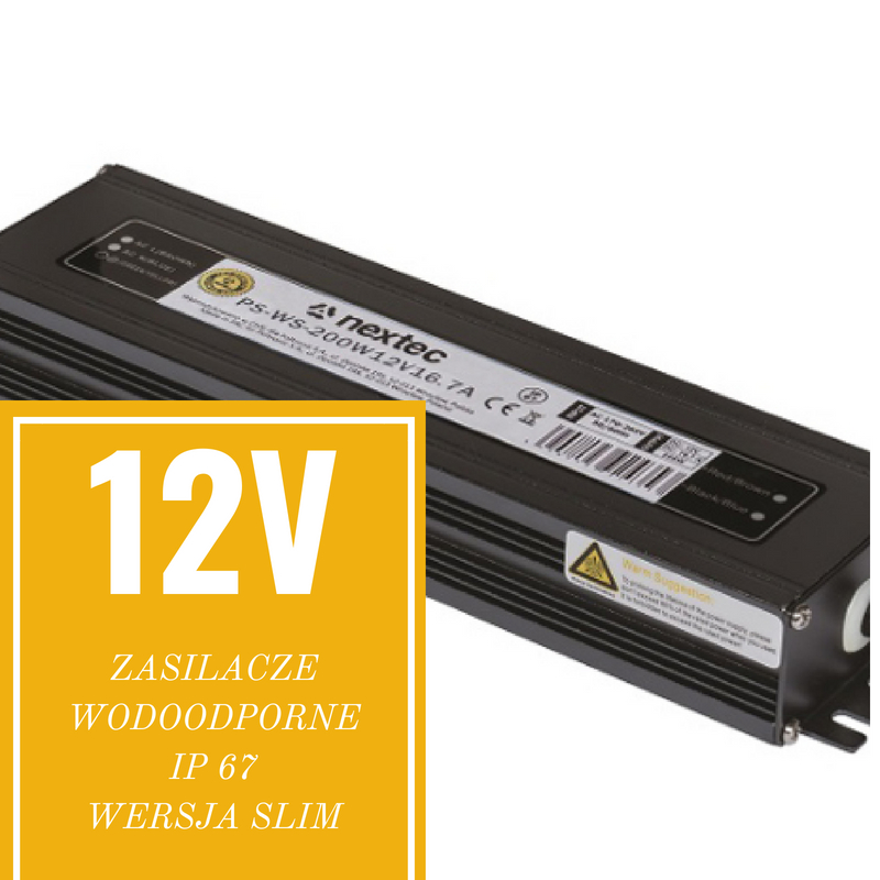 ZASILACZ HERMETYCZNY WODOODPORNY SLIM